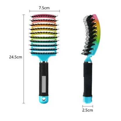 Hair Brush Detangling Hairbrush Bristle&Nylon Women's Wet Curly Hair