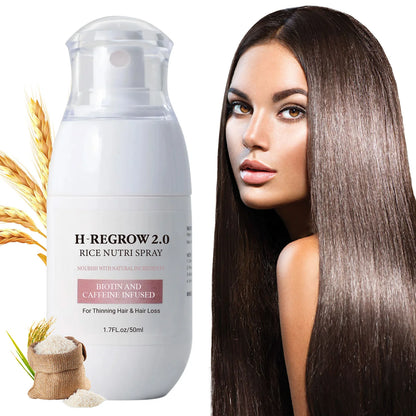 Hair Spray Rice Water Strong Hair Follicle Root Thick Loss Prevention