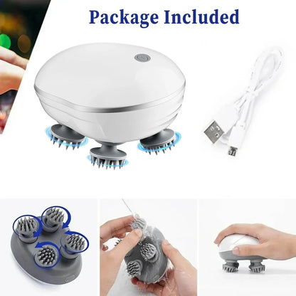 Head Massager with Adjustable Speed for Scalp Massage Red Light for