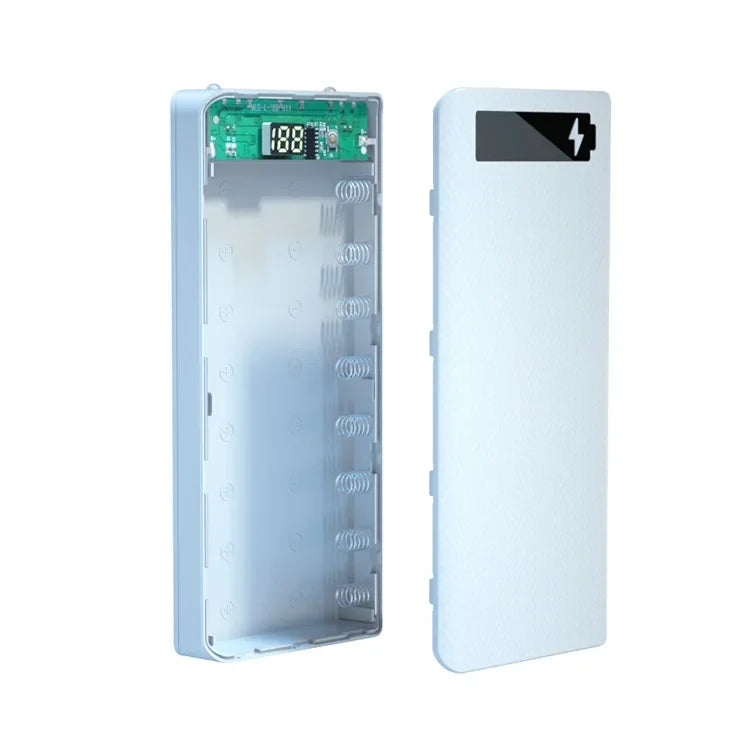 Dual USB Micro USB Type C Power Bank Shell 5V DIY Shell 18650 Holder Cases Detachable Battery Charge Storage Box Without Battery