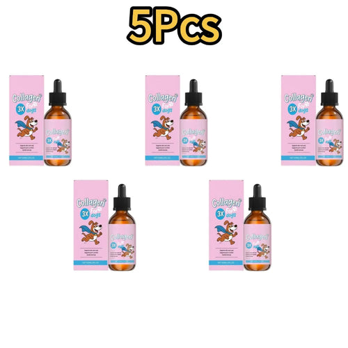 1/3/5Pcs 60ml Dog Pet Collagen Based Staple Food Combined With
