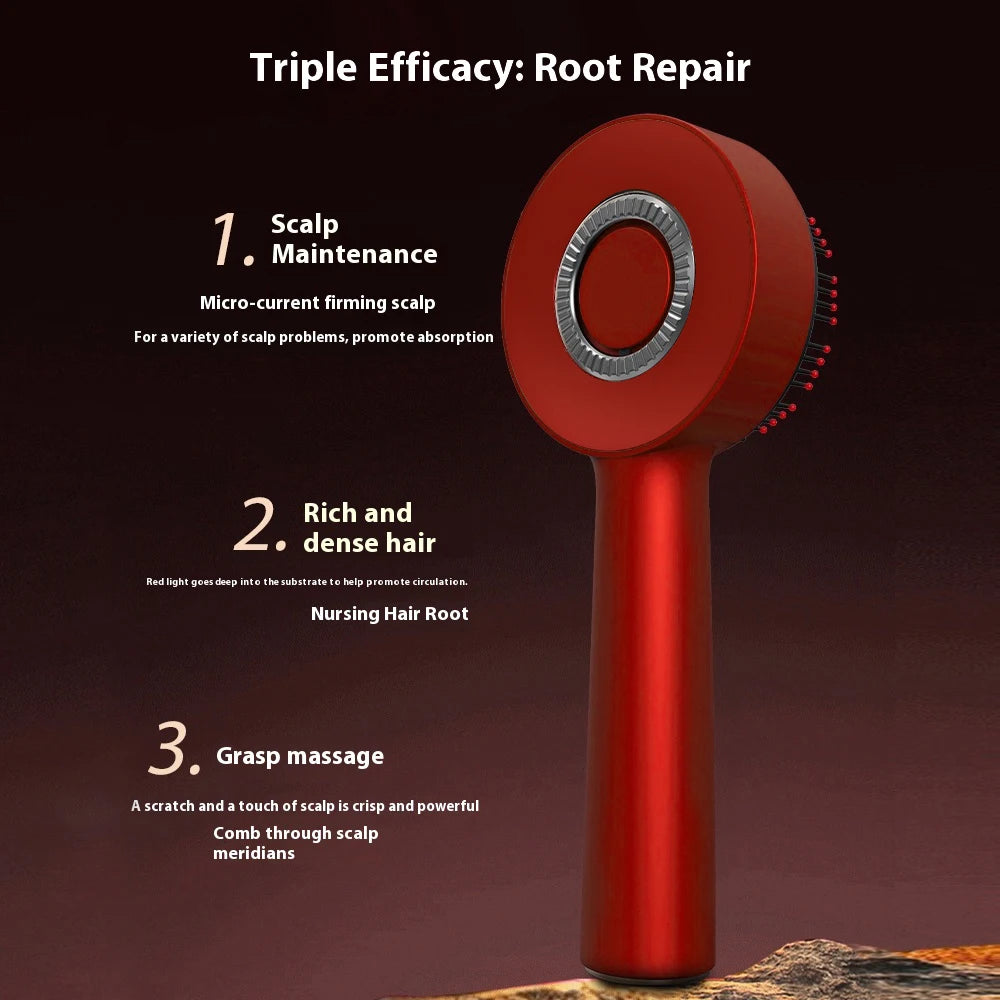 Electric Massage Comb Vibration Red Light Hair Growth Massage Scalp