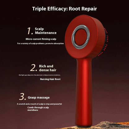 Electric Massage Comb Vibration Red Light Hair Growth Massage Scalp