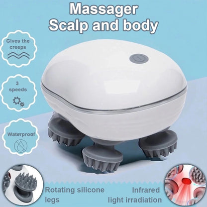 Head Massager with Adjustable Speed for Scalp Massage Red Light for