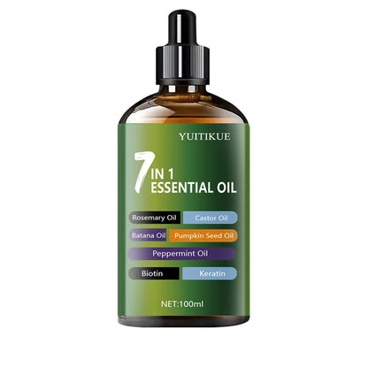 YUITIKUE 7 in 1 Essential oil Hair Treatment Infused with Rosemary,