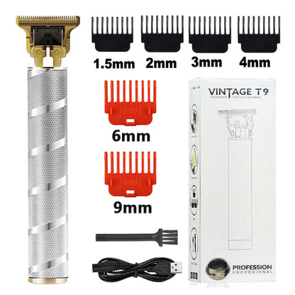 2023 T9 Hair Trimmer Barber Hair Clipper Cordless Hair Cutting Machine Beard Trimmer Shaving Machine Electric Razor Men Shaver