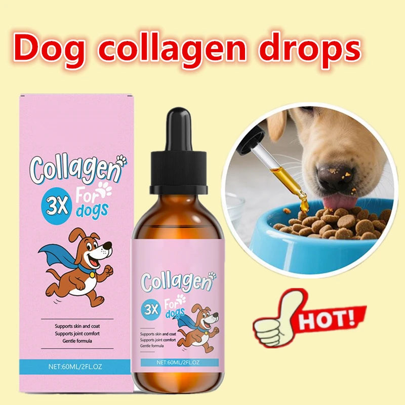 NEW hot Dog collagen drops, delicious liquid collagen hair and skin