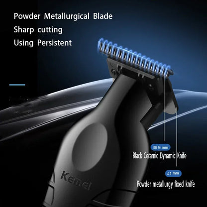 2026 New Year, New Look! Kemei Professional Hair Clipper & Trimmer for Men, T-Blade Zero-Gap Edger, Cordless Slimline Design, Ho