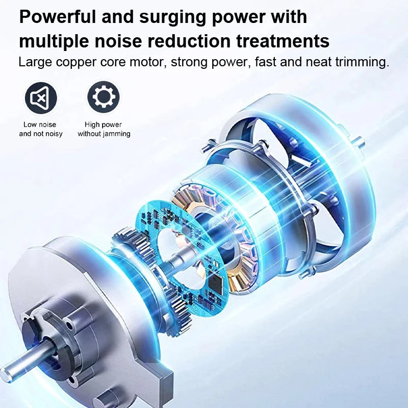 Electric Hair Clipper Professional Trimmer Household Waterproof LED Display Men Hair Trimmer USB Charging Haircut Tools Set