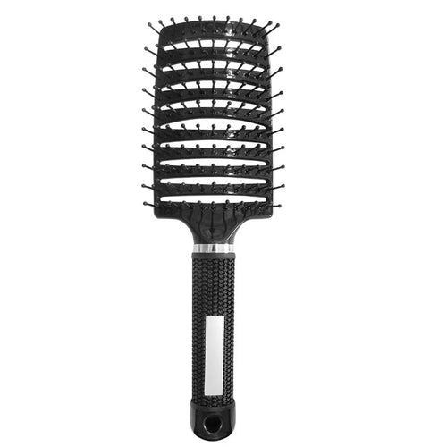 1Pc Detangling Scalp Massage Comb Hairbrushes Curved Nylon Bristle