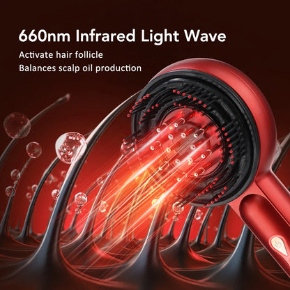 Electric Head Kneading Massage Comb Scalp Relax Massager Oil
