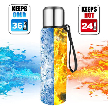 UPORS Large Capacity Stainless Steel Thermos Portable Bottle