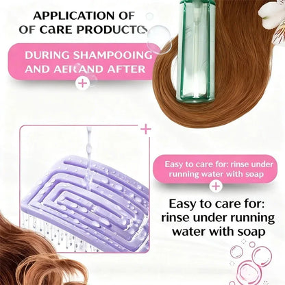 2-in-1 Professional Scalp Massage Comb Hair Styling Brush Square