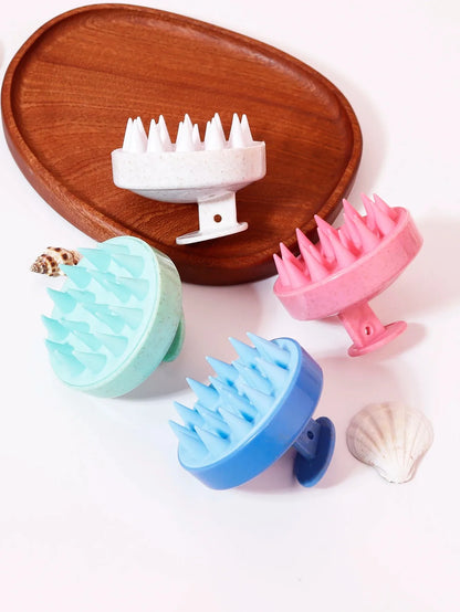 Hair wash brush, silicone scalp massage comb, soft body massage brush,
