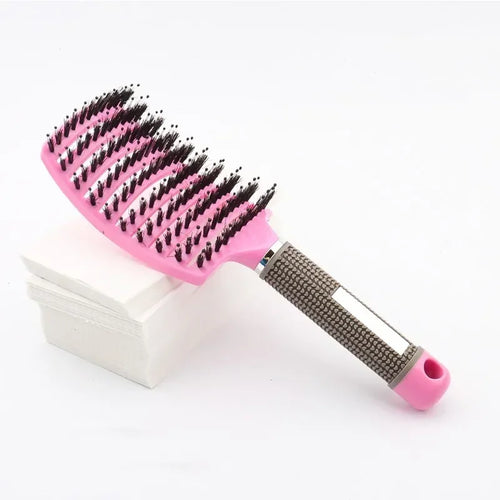 Hair Brush Detangling Hairbrush Bristle&Nylon Women's Wet Curly Hair