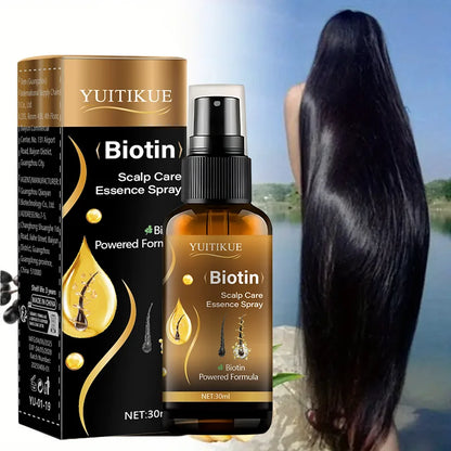Biotin scalp care essence spray, biotin-driven formula, nourishes the