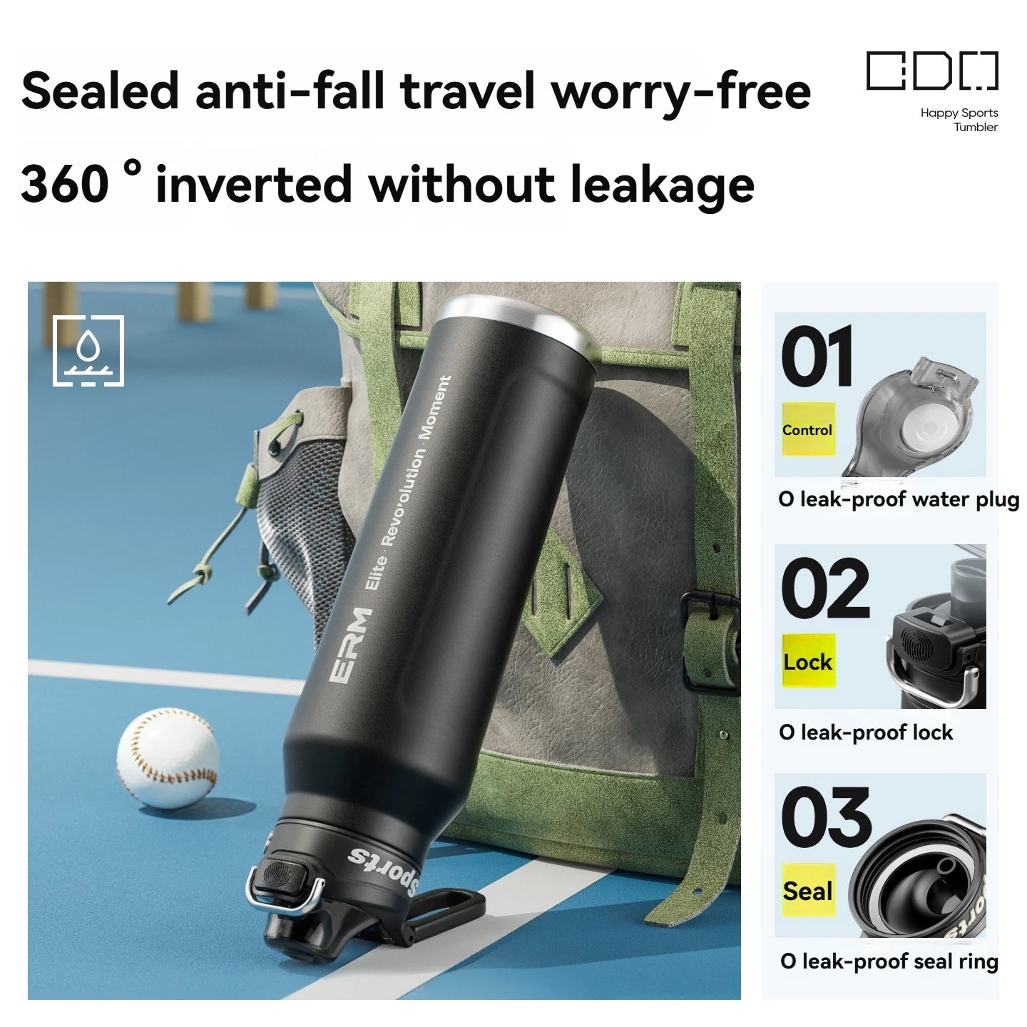 Insulated Water Bottle Stainless Steel Tumble Cycling Cold And Hot