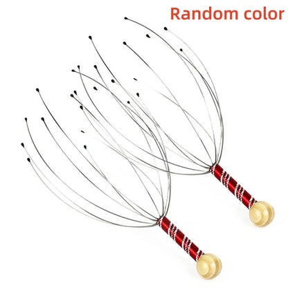 1/2pcs Random Body Head Massage Device Relaxation Octopus Scalp