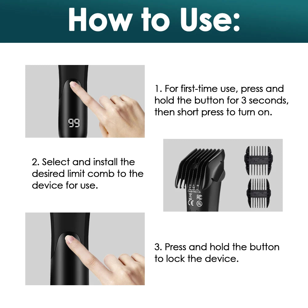 Men's Body Hair trimmer Intimate Areas Groin Chest Balls Bikini And Pubic Hair Removal Sensitive Area Trimmer Men's Beauty Care