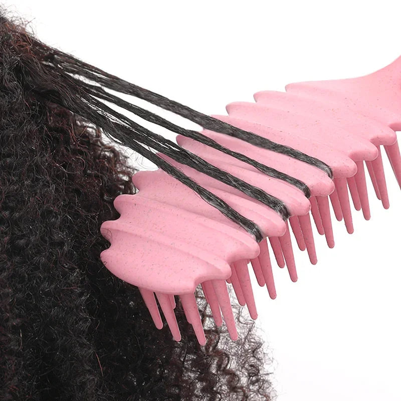 Curly Hair Brush Gentle Detangling Hairbrush Scalp Massage 3-in-1