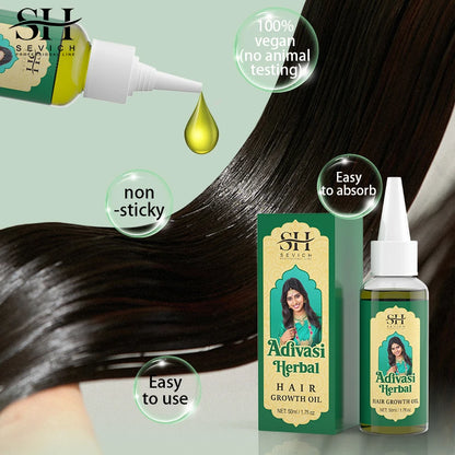 Ayurvedic Hair Growth Oil India Adivasi Organic Hair Growth Serum Anti