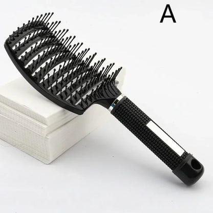 Detangling Hairbrush Scalp Massage Comb Bristle Nylon Women Magic