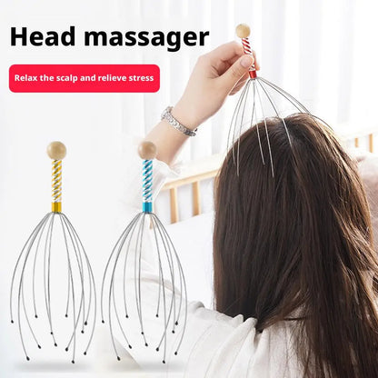 Octopus Head Massager Scratching Scalp Relaxation Relief Body Massager
