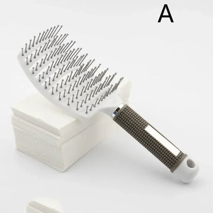 Detangling Hairbrush Scalp Massage Comb Bristle Nylon Women Magic