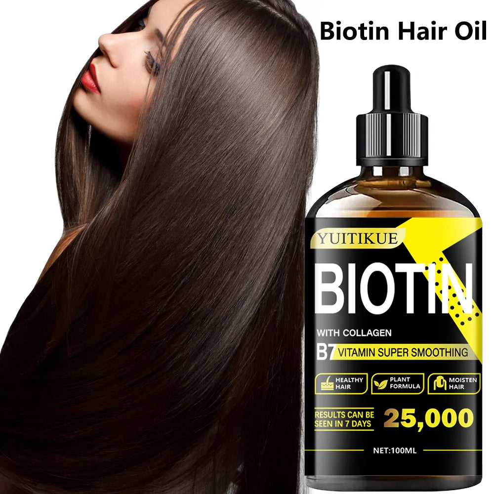 Biotin Collagen Care Oil 100ml - Rich in Vitamin B7, healthy