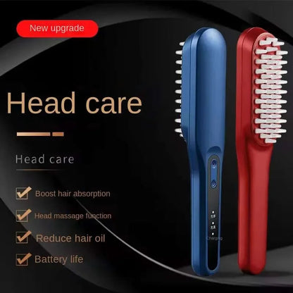 Electric Scalp Massage Comb Red and Blue Light Head Massager Hair
