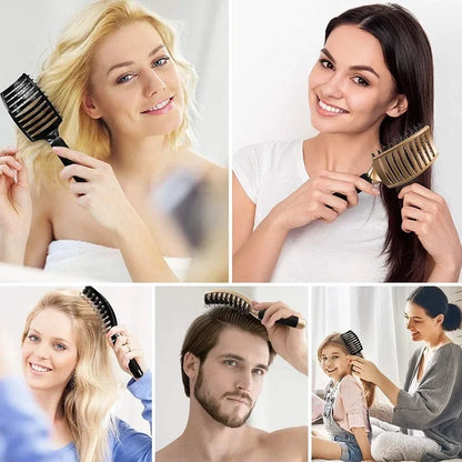 Detangling Hairbrush Scalp Massage Comb Bristle Nylon Women Magic