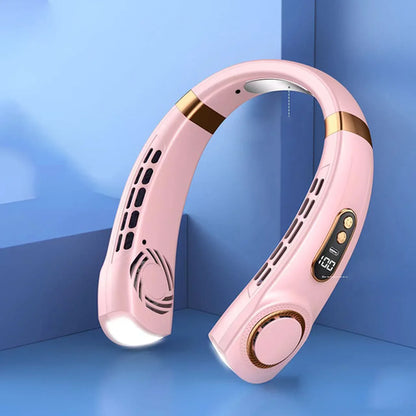 JKUOO Neck Fan Rechargeable, Personal Portable Fan Battery Operated,