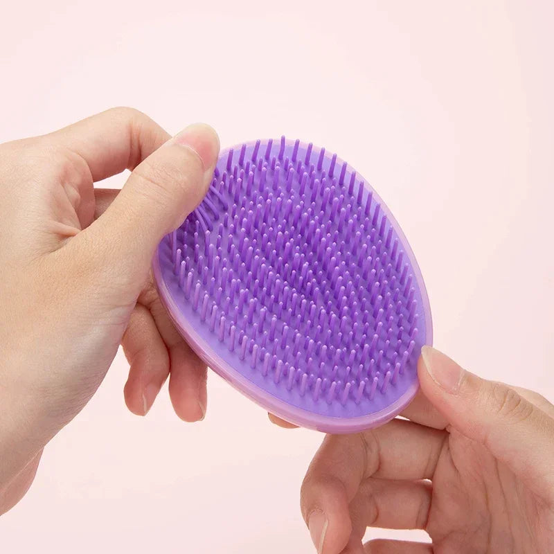 Mini Egg Round Shape Hairbrush Small Scalp Massage Comb Soft Portable