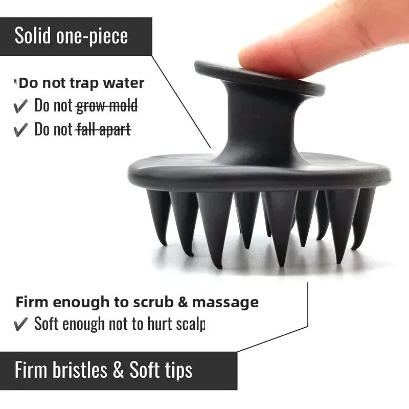 1pcs Hair Brush Scalp Massager for Hair Growth Mold-Free Silicone