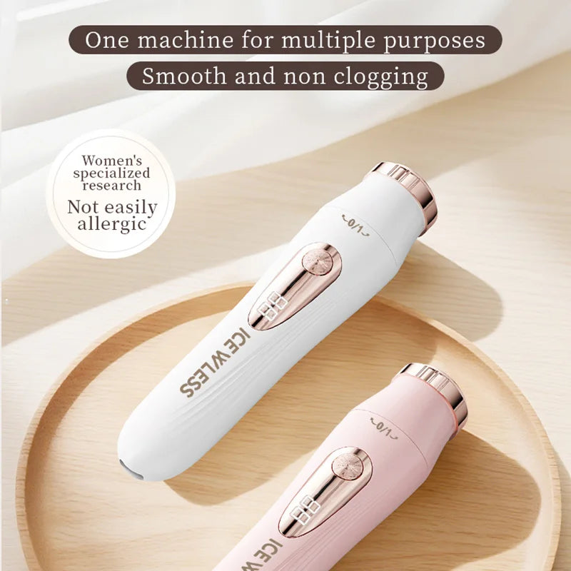 3-in-1 hair trimmer, electric digital hair trimmer, women's bikini hair remover, suitable for eyebrows, armpits, and body