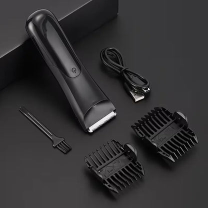 Men's Body Hair Trimmer Epilator Beard Shaver for Groin Chest Armpit Arms Legs - All-In-One Hair Removal Razor