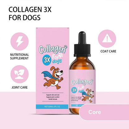 1/3/5Pcs 60ml Dog Pet Collagen Based Staple Food Combined With