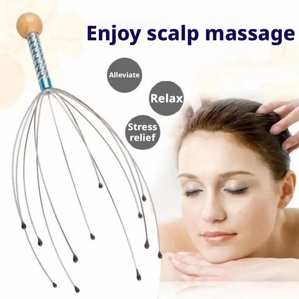 Octopus Head Massager Scratching Scalp Relaxation Relief Body Massager