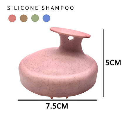 Wheat Straw Silicone Head Wash Clean Care Hair Root Itching Scalp