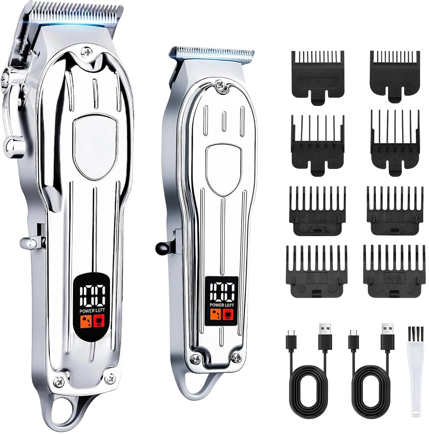 Hair Clipper Beard Trimmer for Men, Professional Electric Hair Clippers Set Cordless Hair Trimmer for Family,Gifts for Men