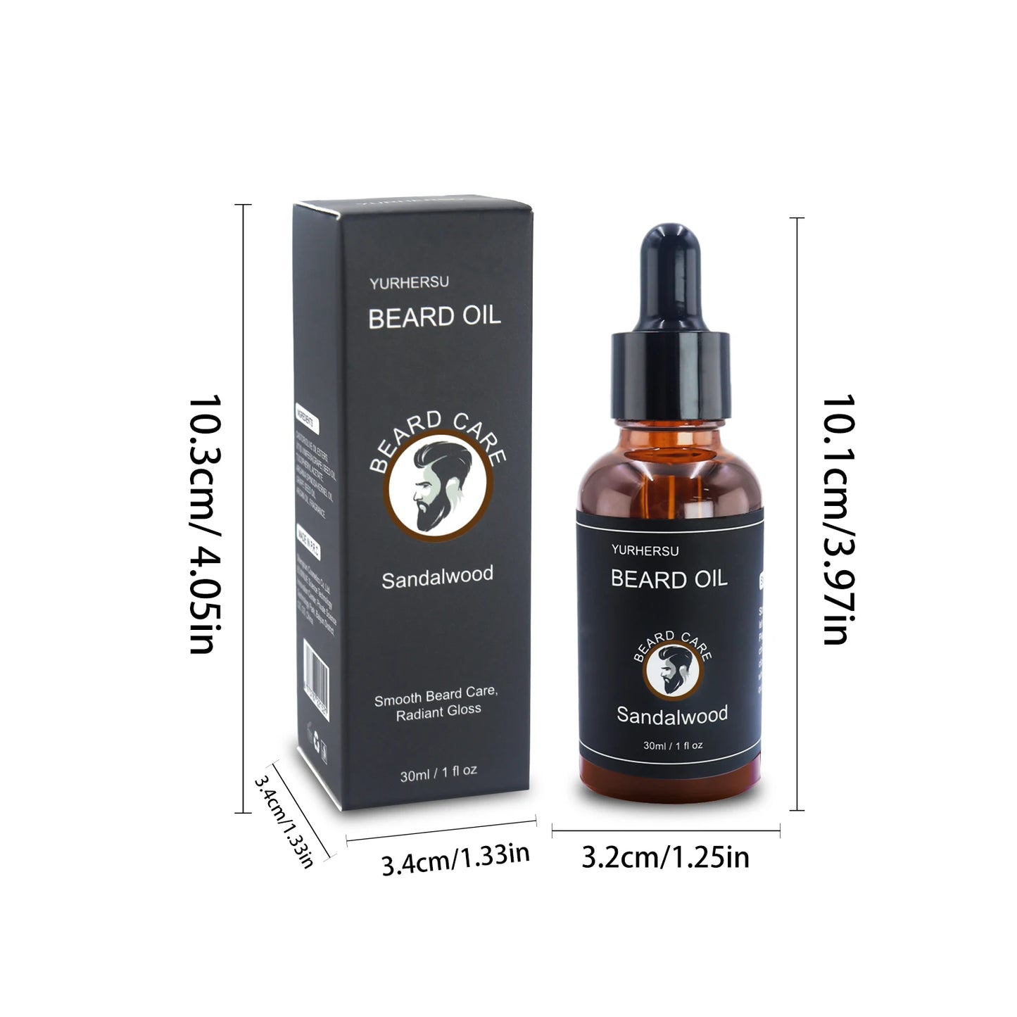 YURHERSU30ml new facial hair and beard growth oil is suitable for
