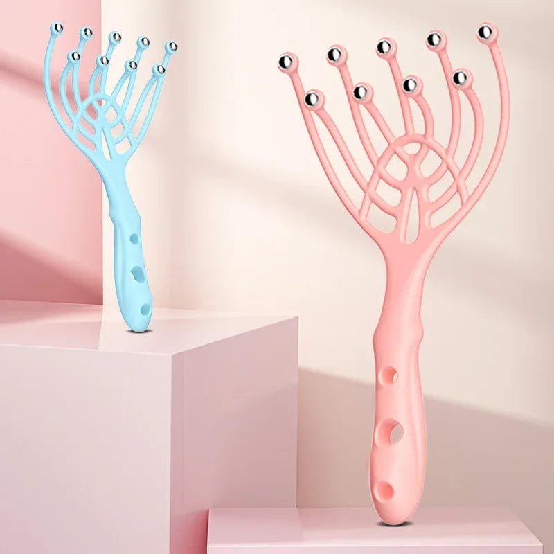 9 Claws Head Massger Streamlined Ball Deep Stress Relaxation Scalp