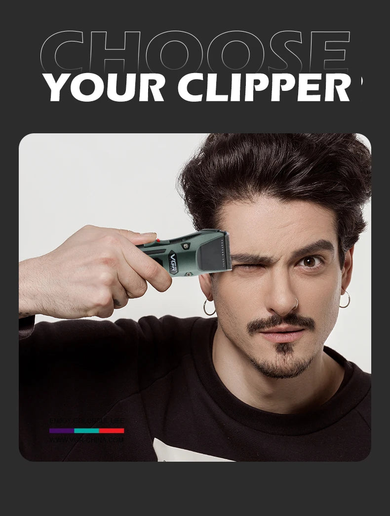VGR Long Life Hair Trimmer Powerful Power Hair Trimmer Set for Men with Base series hair trimmer