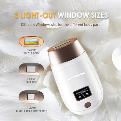 Vancostar Wireless Laser Hair Removal Rechargeable 4in1 Replaceable