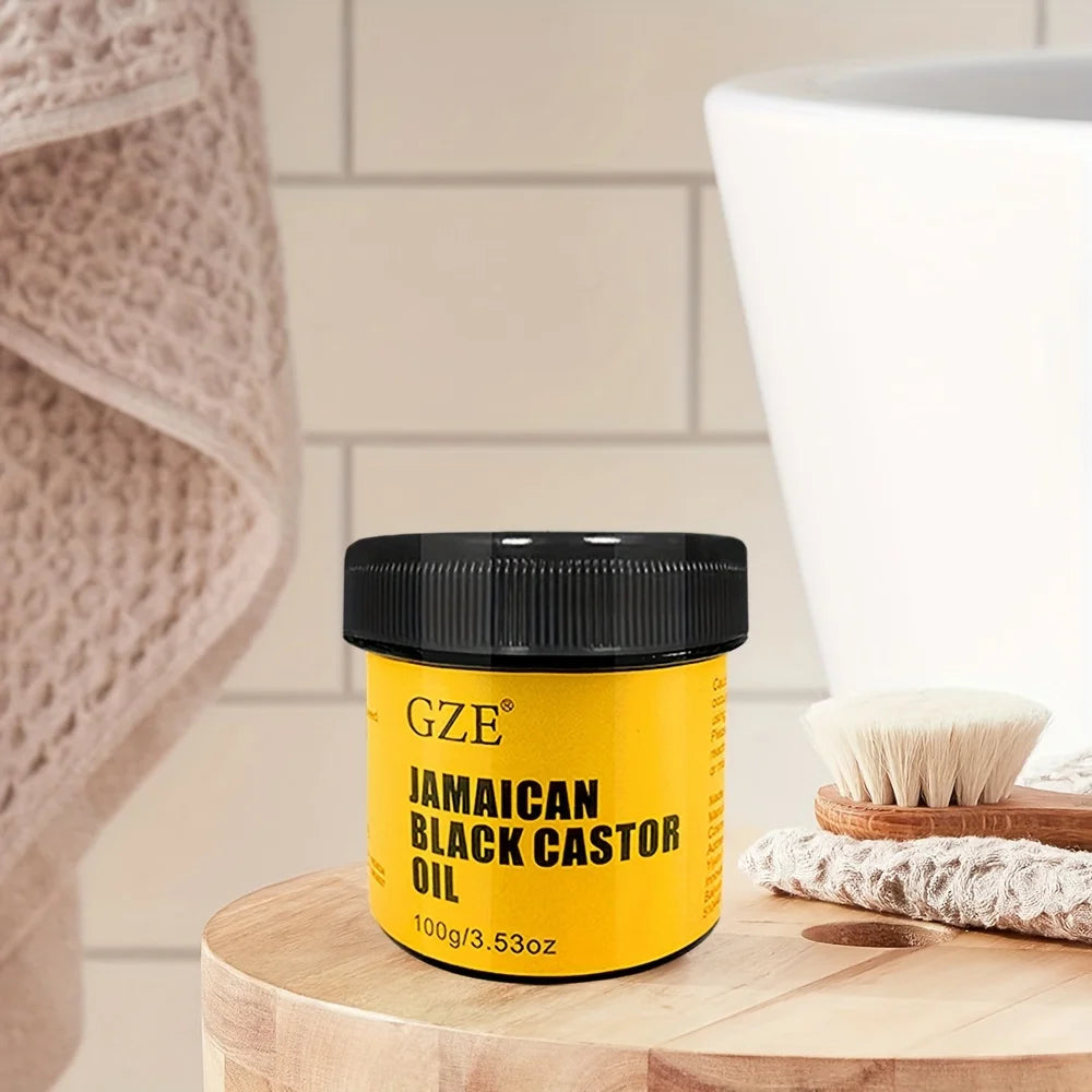 GZE JAMAICAN Black Castor Oil Pure Cold-Pressed for Hair Growth, Skin