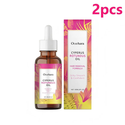 OceAura Cyperus Rotundus Oil for Hair Removal Soft Smooth Skin Care