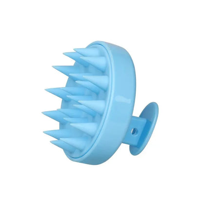 Silicone Shampoo Brush Head Scalp Massage Comb Hair Root Itching Clean