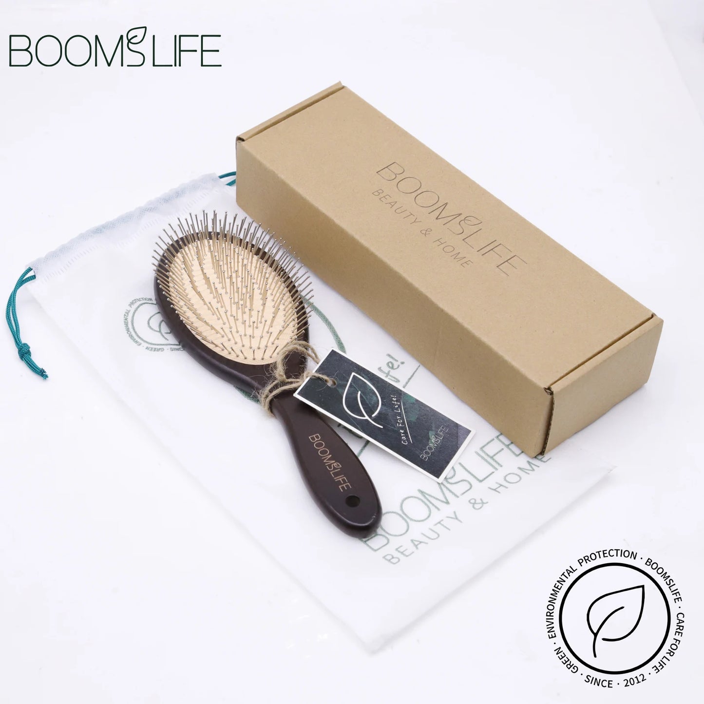 Black Color Steel Hair Brush Women Head Scalp Massage Airbag
