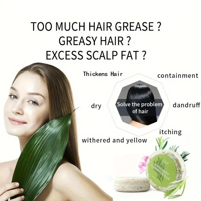 GZE Rosemary Hair Strengthens Shampoo Bar: Cleanses and Helps