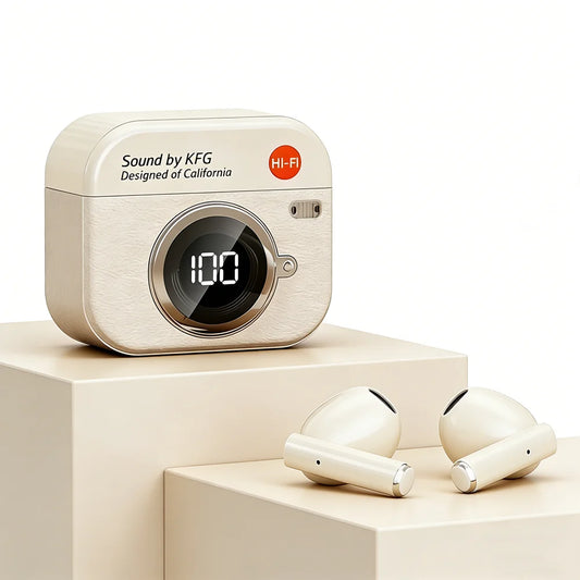 Bluetooth 5.3 Wireless Headphones Power LED Digital Display 24hours Endurance HiFi Gaming Headsets Waterproof Sports Earbuds